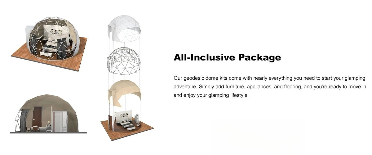 6M Durability Geodesic Dome PVC Tent Spherical Tent Hotel Resort Outdoor Luxury Glamping Dome Starry Tent for Outdoor Living