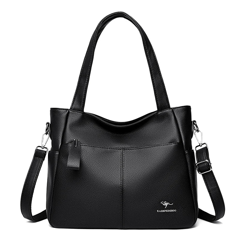 High Quality Soft Leather Shoulder Crossbody Bags For Women Large Capacity Luxury Bag Brand Designer Casual Handbag Sac A Main
