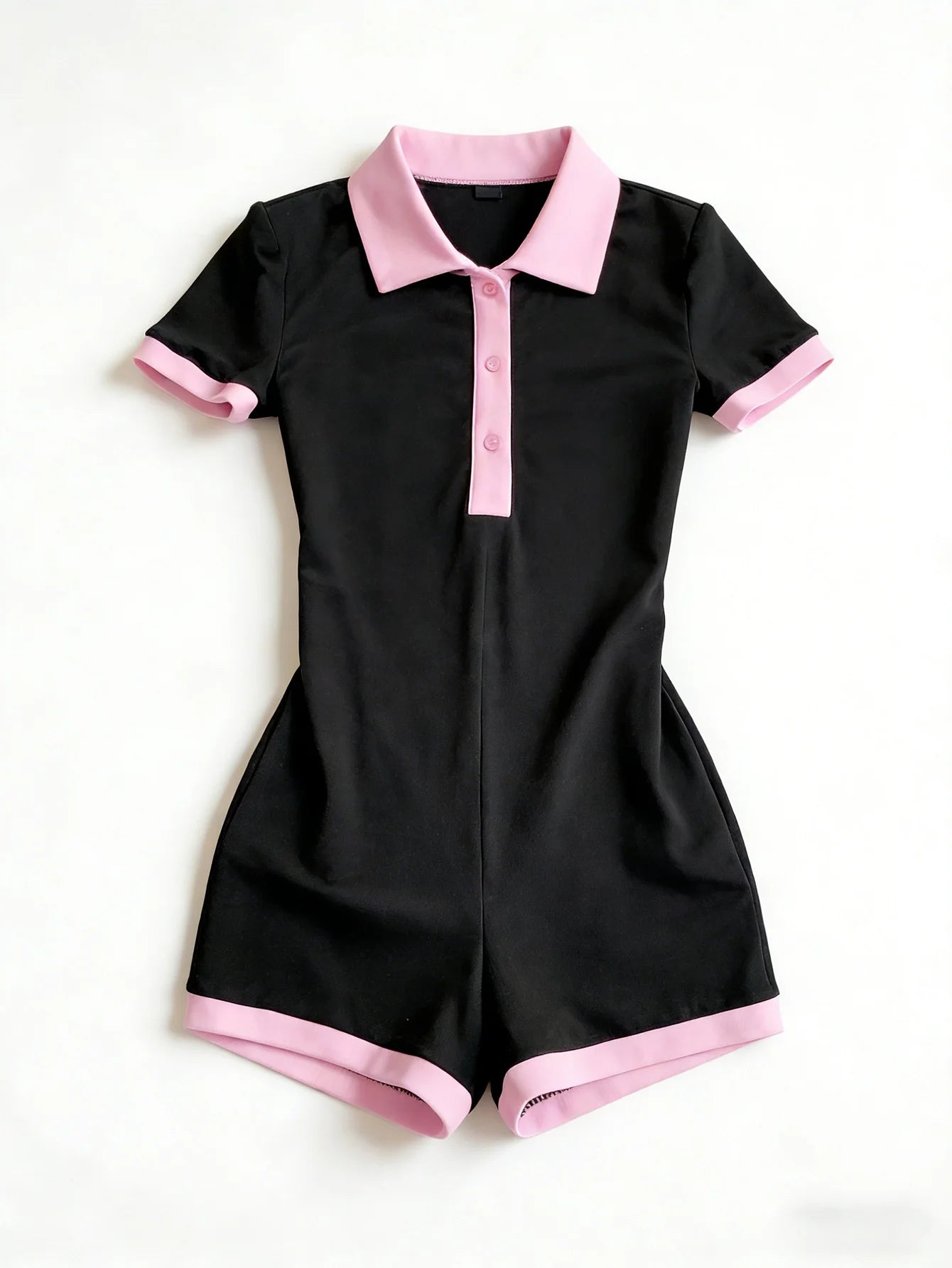 New "Ladies" slim-fitting short-sleeved one-piece pants, versatile and fashionable, for summer