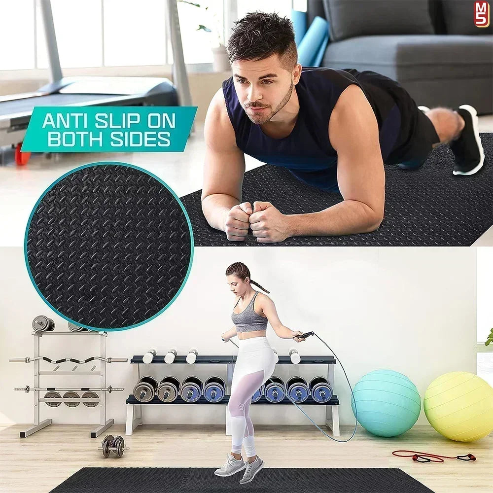 1-20PCS Soft Foam Interlocking Carpet Tiles - Non-Slip Puzzle Floor Mats Ideal for Home Gym and Baby Playroom Rugs for Bedroom