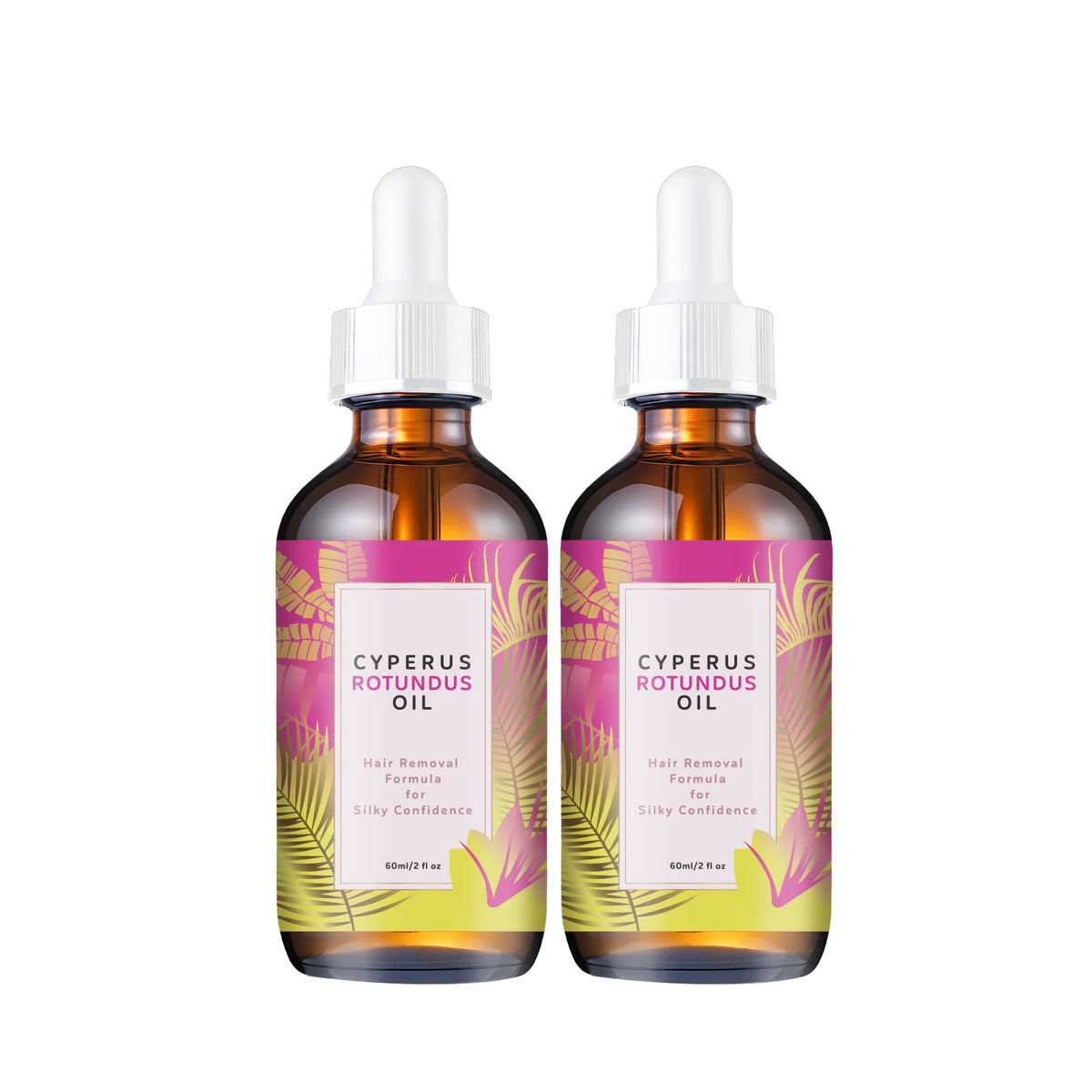 Natural Hair Minimizing & Skin Softening Oil 60ml - Jojoba & Almond Formula, Supports Hair Growth Care & Smooth Skin Feel.