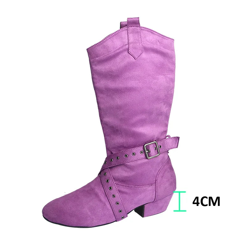 Customized Heel Practice Boots Half Boots Line Dance Boots Soft Suede Bottom Ballroom Party Dance Shoes Black Boots Dancing