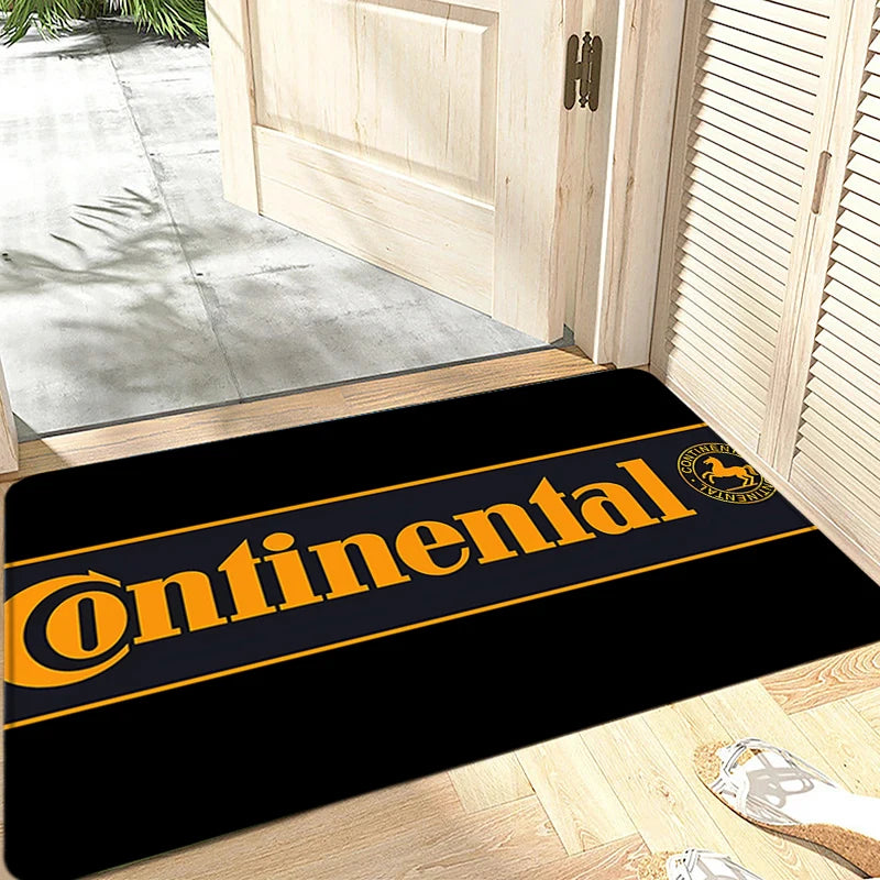 Door Mats Interior Foot Rug Continentals Tyres Welcome Floor Mat for Entryway Soft Hallway Carpet Kitchen Rugs Fluffy Home Decor