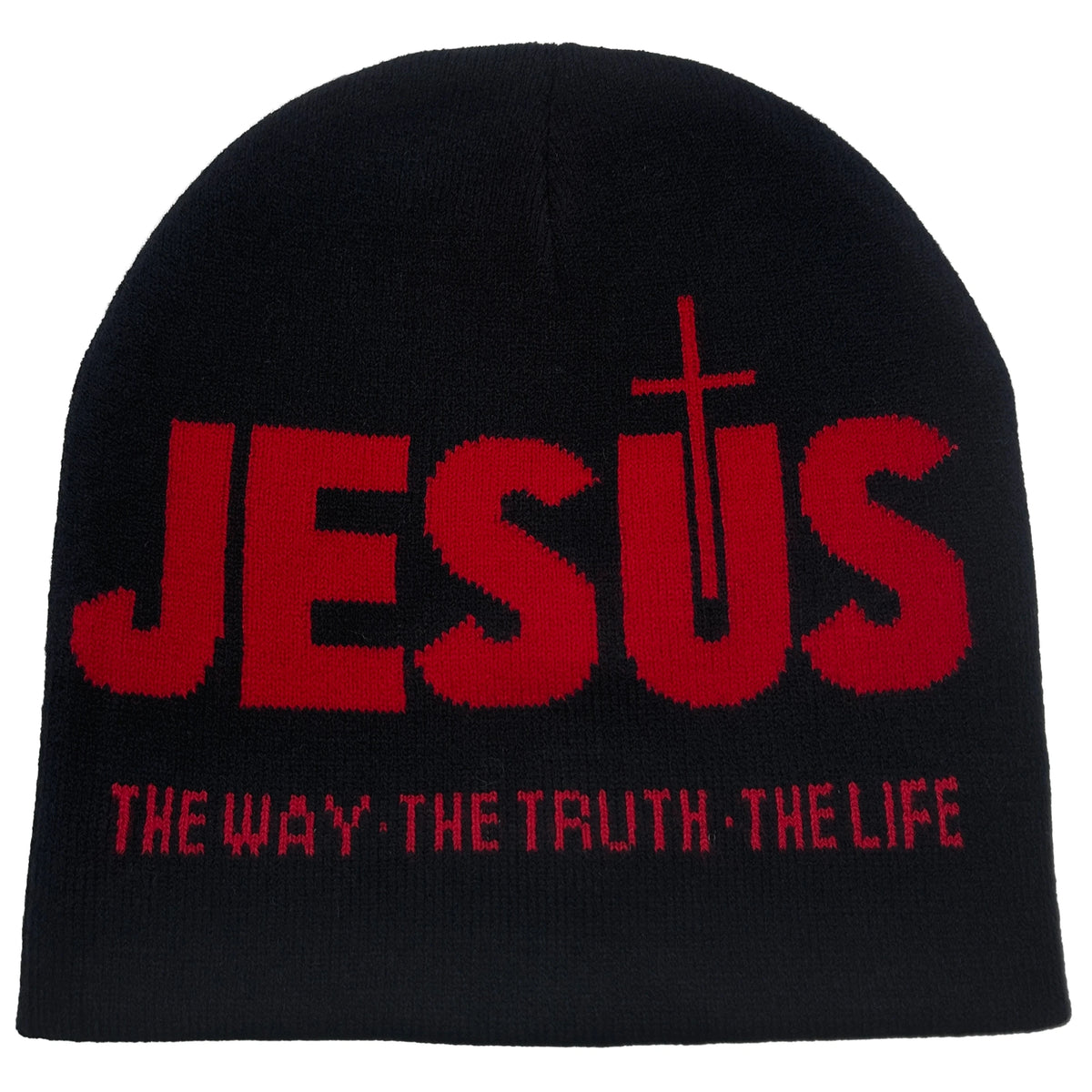 Jacquard Alphabet JESUS Knit Hat Autumn/Winter Outdoor Thermal Hat Unisex Pullover Hat