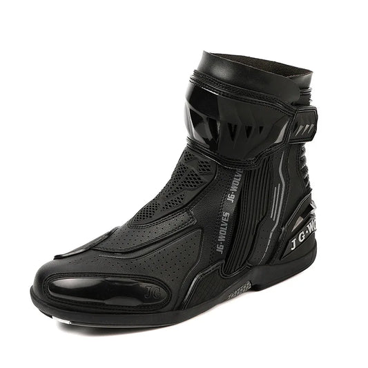 Motorcycle Riding Boots Men Sport Racing Short Boots Riding Shoes Touring Moto Riding Gear Four Seasons