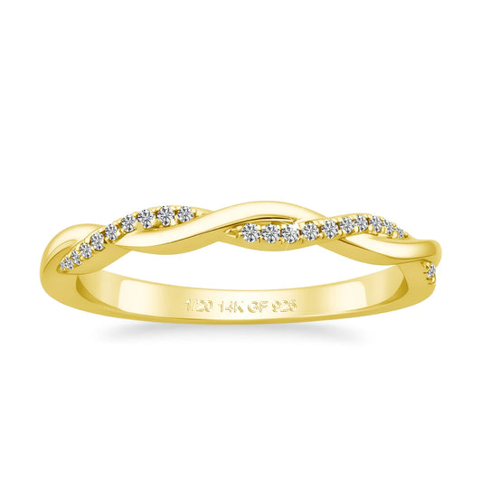 14K Gold Filled Emerald Cut 3ct Moissanite Ring Set Twisted Double Band Engagement Wedding Ring for Bride Luxury Bridal Jewelry