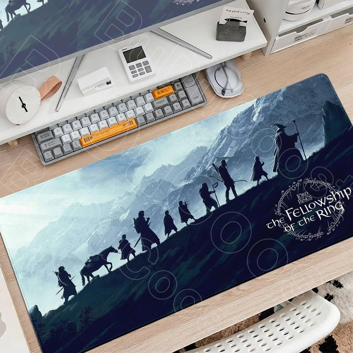 Washable Gaming Mouse Pad L-lord of the Rings PC Table Decoration Carpet XXL Gamer Stitch Edge Rubber Mice Mat Gadgets Keyboards