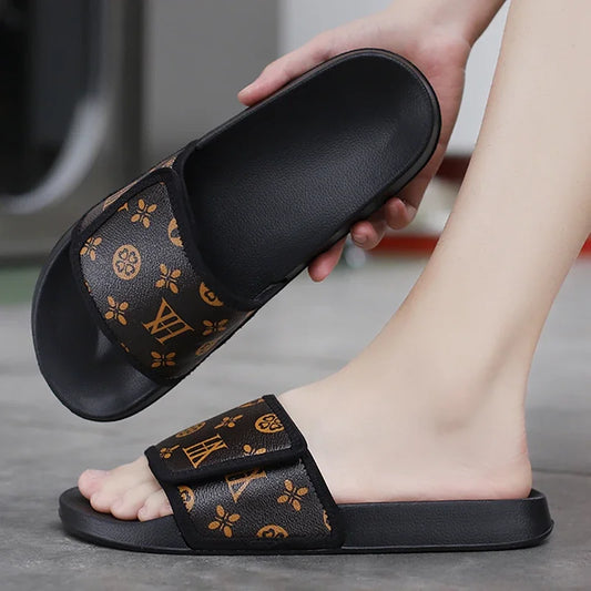 Summer Men Slippers Luxury Sport Slides Outdoor Street Clogs Quick Dry Beach Sandals Male Indoor Home Shoes Loafers Flip Flops