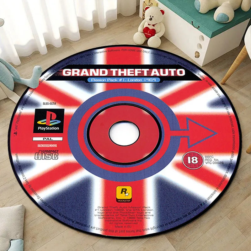CD living room round rugs custom rugs play game mat carpet bedroom children's room Racing picture and custom carpet