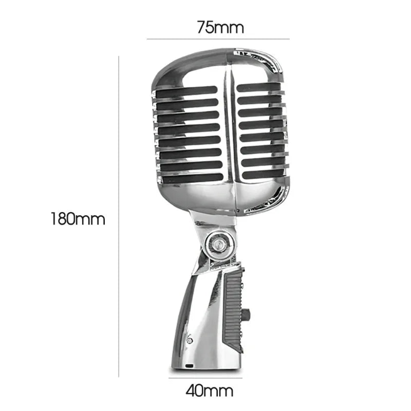 Shure 55SH Vintage Metal Style Dynamic Microphone Iconic Classic Vocal Microphone for Live Performance and Karaoke Shure 55SH