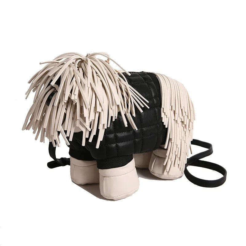 Unique Designer Purse and Handbags for Women Leather Shoulder Bag High Quality 3D Dog Shape Wedding Evening Clutch Bag Party Bag
