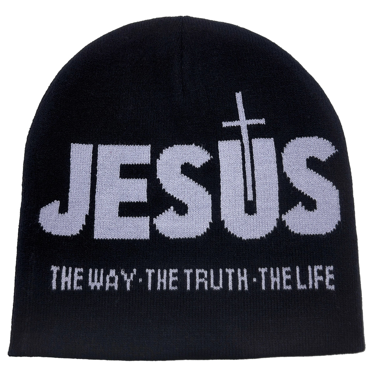 Jacquard Alphabet JESUS Knit Hat Autumn/Winter Outdoor Thermal Hat Unisex Pullover Hat