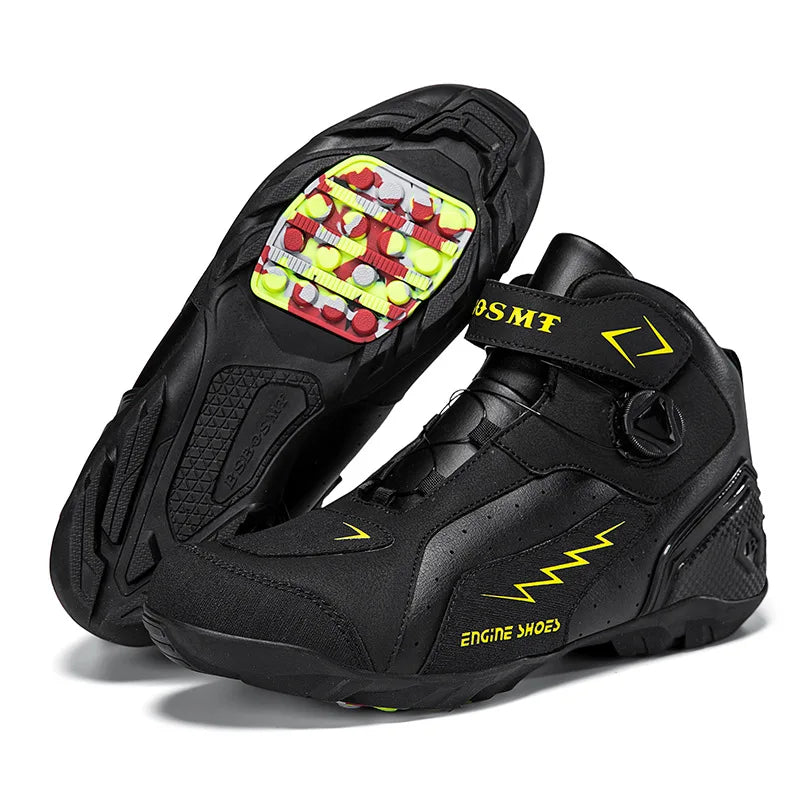 Motorcycle Boots Men Motor Motorbike Riding Shoes Anti-fall Motobike Shoes Motocross Off-Road Racing Boots Botas De Motocicleta