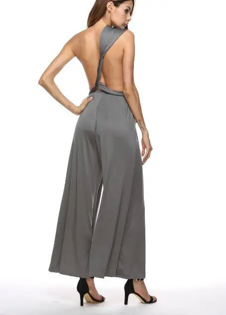 Women Jumpsuits Overalls Sleeveless V Nec Rompers Beach Wide Leg Pants Office Y2k Lady Casual Flat One Piece Sexy Backless 2026