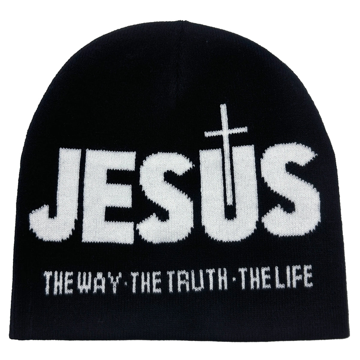Jacquard Alphabet JESUS Knit Hat Autumn/Winter Outdoor Thermal Hat Unisex Pullover Hat