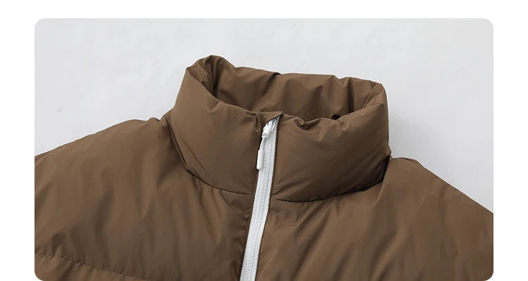 CHIC VEN Women Down Coats Streetwear Solid 90 White Duck Down Stand Collar Female Down Jacket Warm Ladies Overcoat Winter 2024