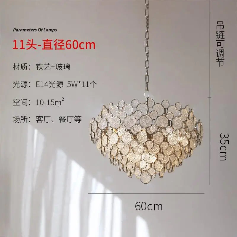 Modern Luxury Creative Living Dining Room Glass Led Chandelier Personality Simple Designer Pendant Lights Bedroom Study Lamps