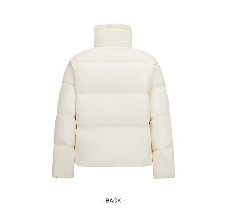 Semir Women Down Jacket Detachable Plush Collar 90 Percent Down Fill Water Repellent Windproof Versatile Outdoor 2026 New