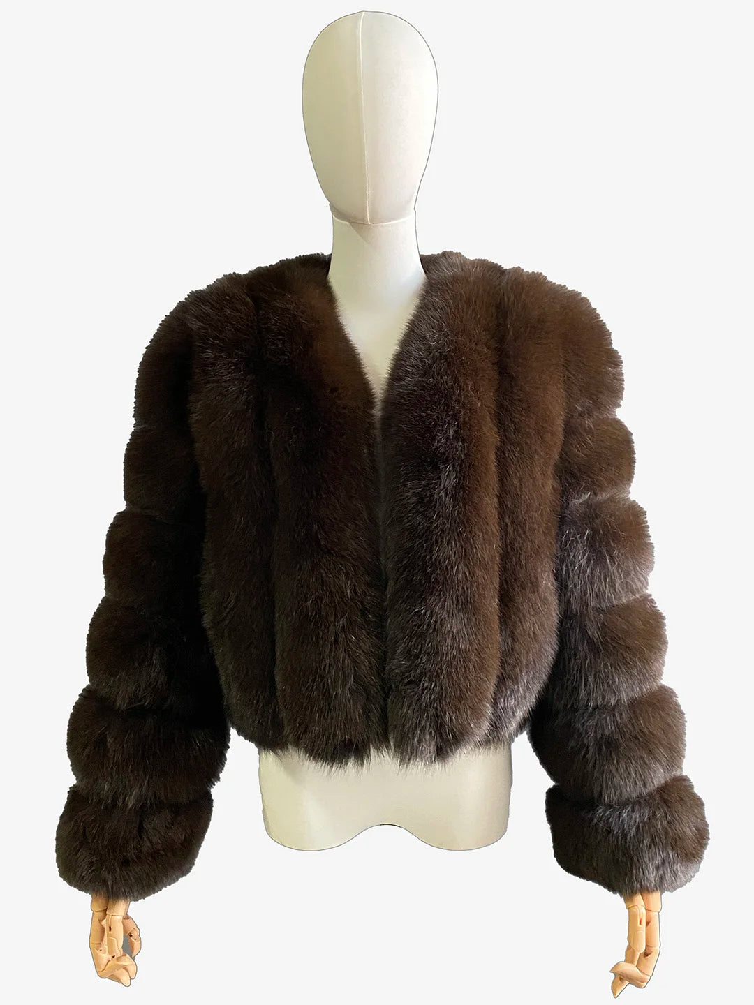 Short Real Fox Fur Coat Women Winter Thick Warm Tilted Strip Genuine Fur Jacket Luxury Collarless Outerwear Multi Colors