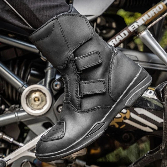 ARCX Cowhide Motorcycle Racing Boots Waterproof Anti-drop Shoes Motorcycle Riding Boots Road Racing Motociclista Bota