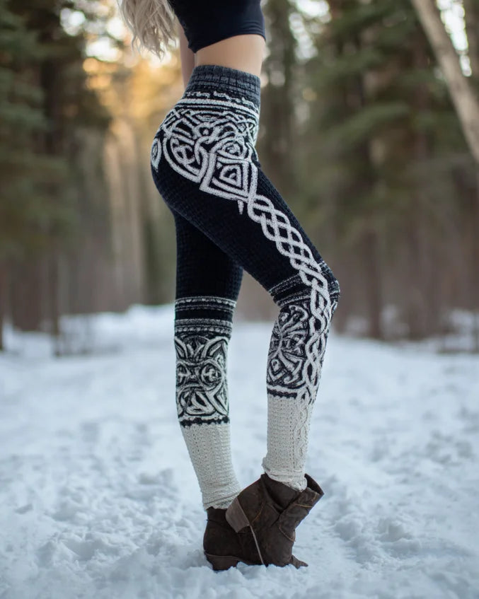 Women's Snow Wolf 3D Print Stretchy Workout Leggings Slim Tights Sexy Yoga Pants Trendy Fashion Clothes
