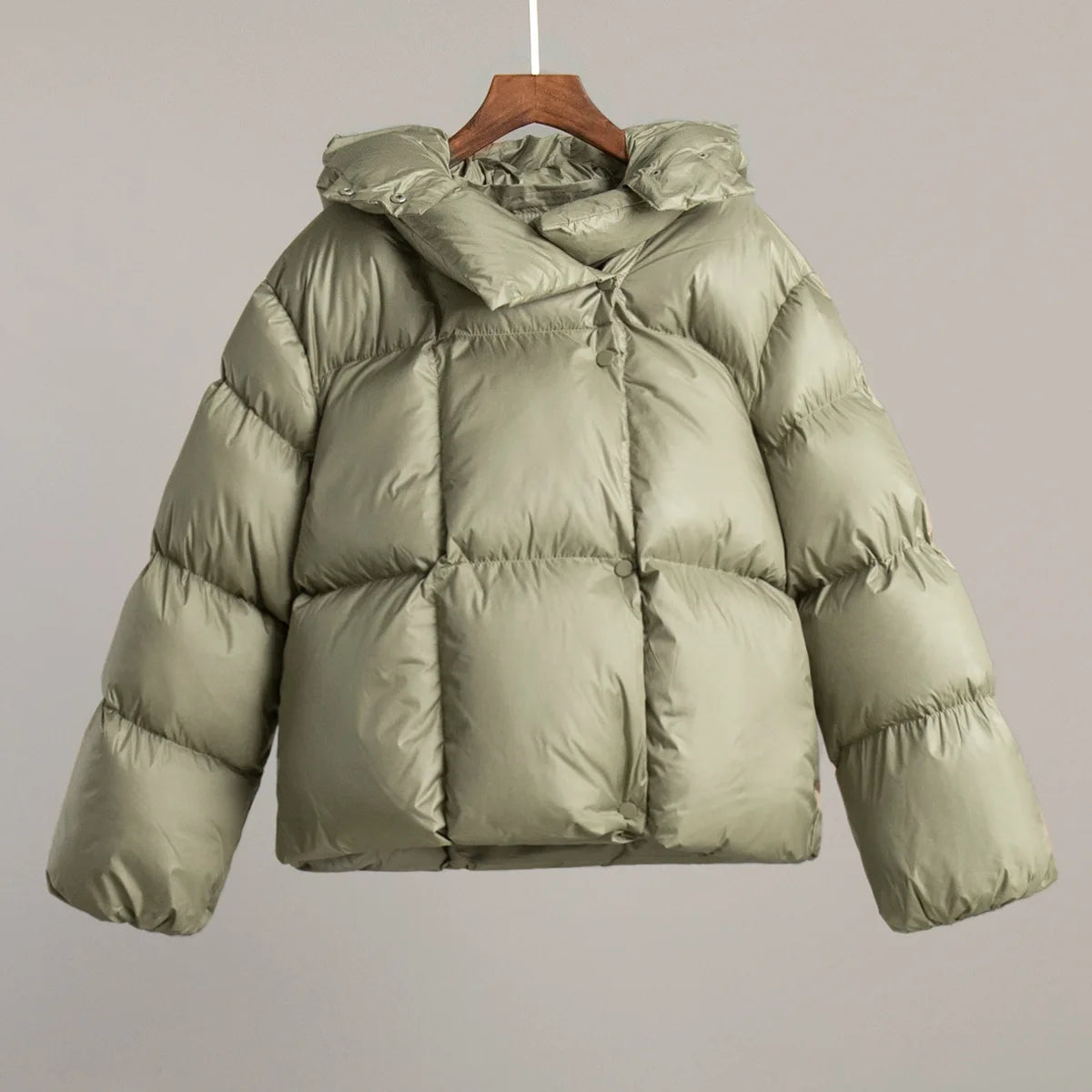 2026 Women Winter Coat Long Sleeve Big Hooded Thick Cotton Down Coat Women Tops Loose Style Warm Jacket Coat Casaco Feminino