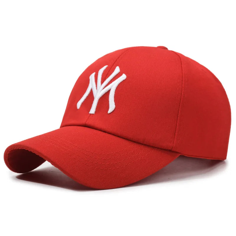 Unisex NY Letter Embroidery Baseball Cap, Adjustable Cotton Dad Hat, Casual Sunscreen Peaked Cap for Men Women, Streetwear Sport