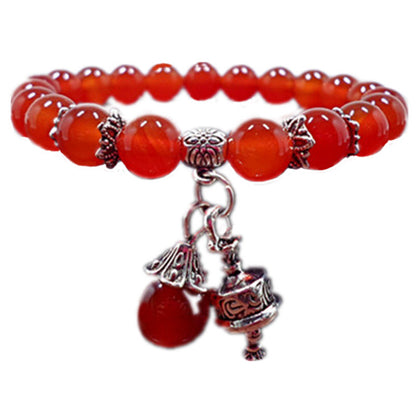 Red Agate Crystal Bracelet Women's Small Jewelry Bracelet Couple Jewelry Bracelet Jewelry Beaded Yiwu Small Commodity Jewelry