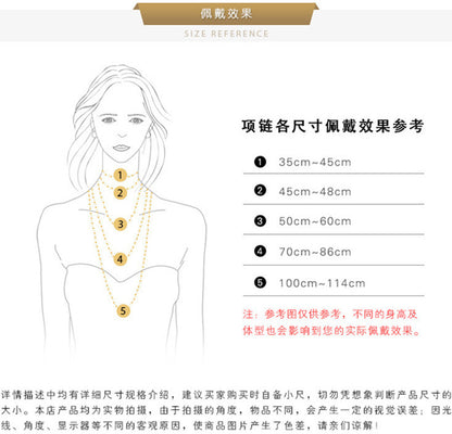 Cross-border ins trendy line jewelry suit angel tears water drop necklace earrings literary female zircon jewelry suit
