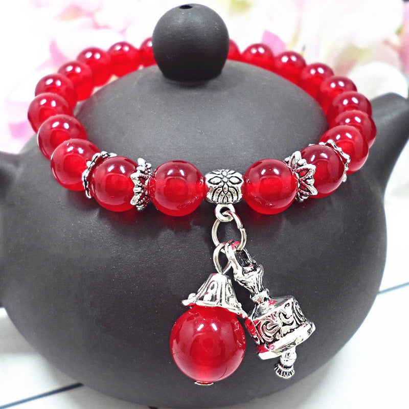 Red Agate Crystal Bracelet Women's Small Jewelry Bracelet Couple Jewelry Bracelet Jewelry Beaded Yiwu Small Commodity Jewelry