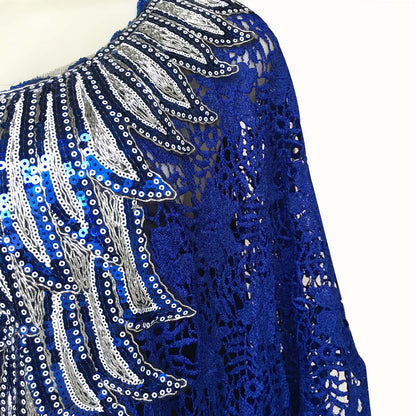 Clearance supply Europe and the United States and Africa hot water soluble lace loose dress beads embroidered collar high-end atmosphere mature women