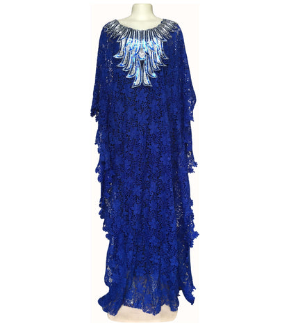 Clearance supply Europe and the United States and Africa hot water soluble lace loose dress beads embroidered collar high-end atmosphere mature women