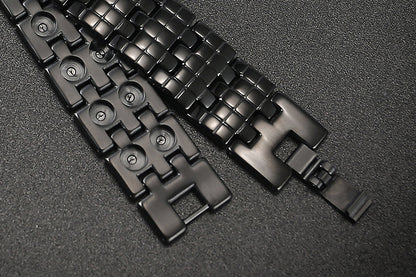 Wish Cross-Border Hot Jewelry Magnet Pure Titanium Germanium Bracelet Men's Bracelet Factory Direct Approval