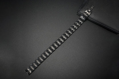 Wish Cross-Border Hot Jewelry Magnet Pure Titanium Germanium Bracelet Men's Bracelet Factory Direct Approval