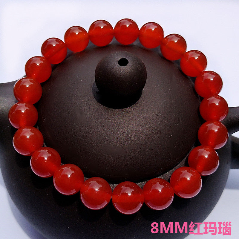 Red Agate Crystal Bracelet Women's Small Jewelry Bracelet Couple Jewelry Bracelet Jewelry Beaded Yiwu Small Commodity Jewelry