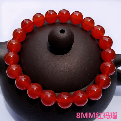 Red Agate Crystal Bracelet Women's Small Jewelry Bracelet Couple Jewelry Bracelet Jewelry Beaded Yiwu Small Commodity Jewelry