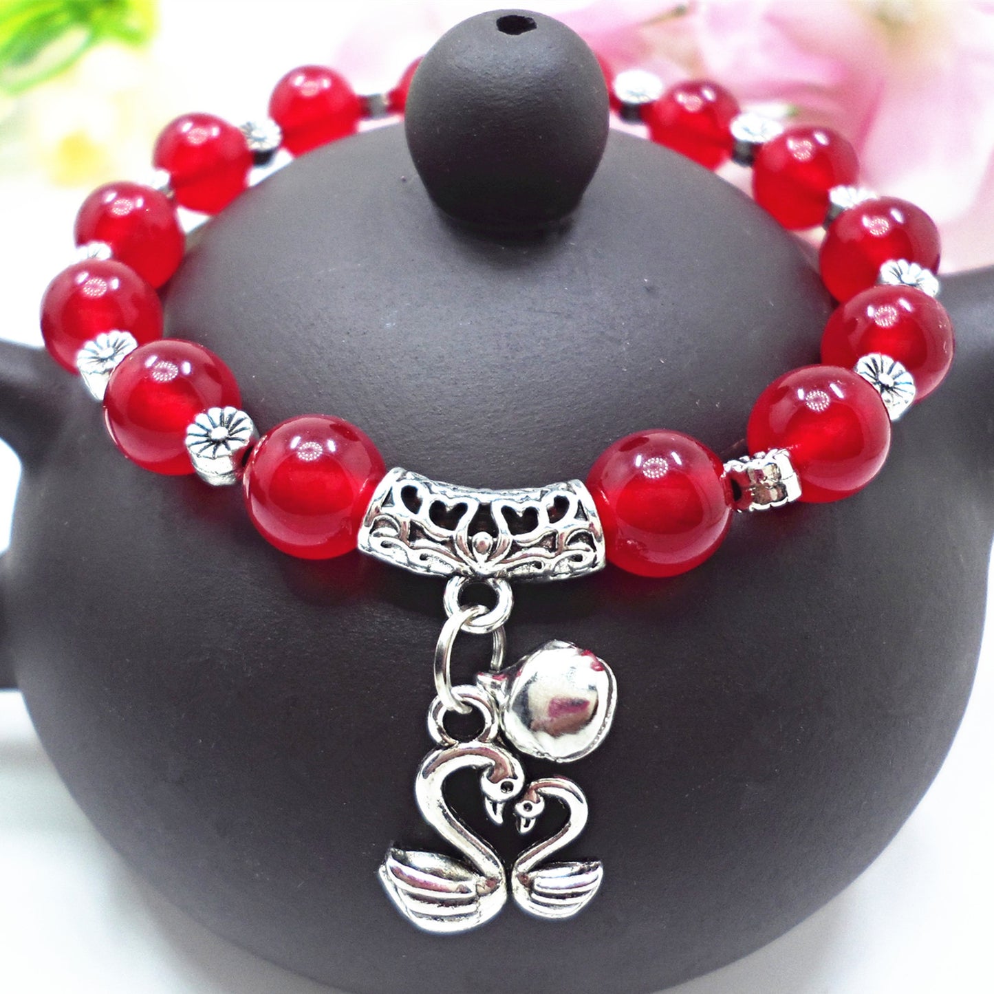 Red Agate Crystal Bracelet Women's Small Jewelry Bracelet Couple Jewelry Bracelet Jewelry Beaded Yiwu Small Commodity Jewelry