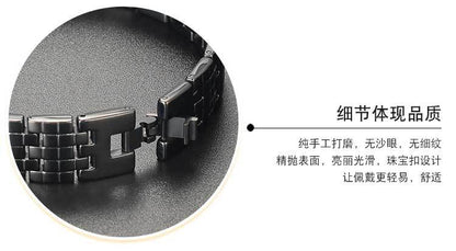 Wish Cross-Border Hot Jewelry Magnet Pure Titanium Germanium Bracelet Men's Bracelet Factory Direct Approval
