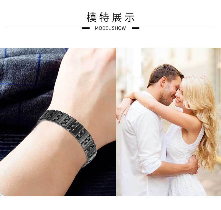 Wish Cross-Border Hot Jewelry Magnet Pure Titanium Germanium Bracelet Men's Bracelet Factory Direct Approval