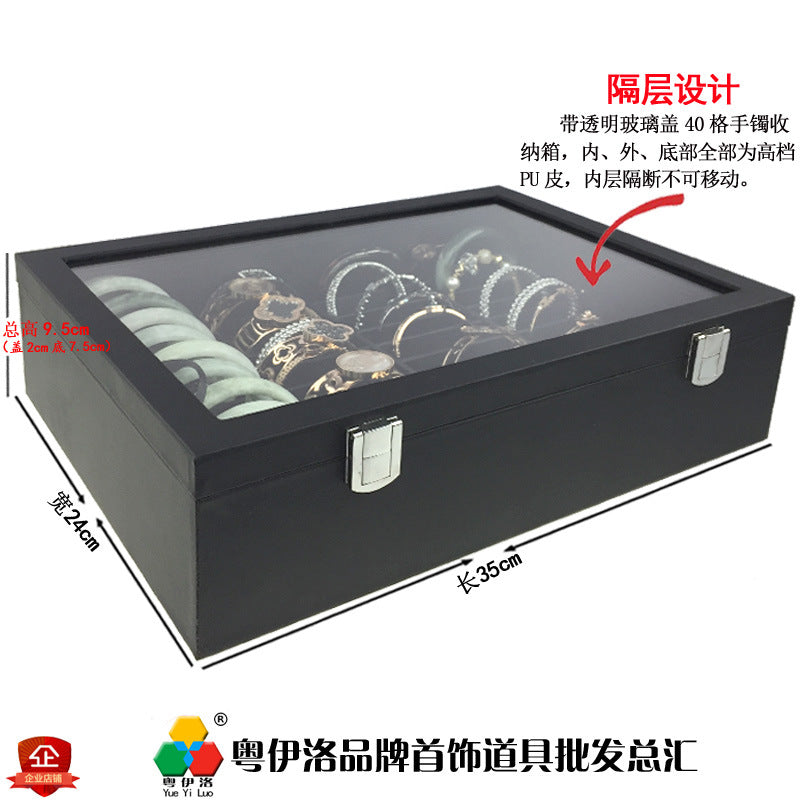in stock wholesale black plush necklace bracelet ring pendant earrings 12 24 grid jewelry storage display plate