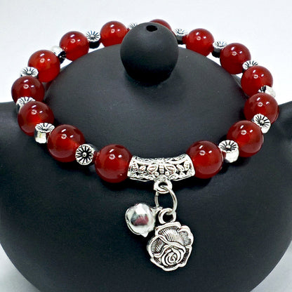 Red Agate Crystal Bracelet Women's Small Jewelry Bracelet Couple Jewelry Bracelet Jewelry Beaded Yiwu Small Commodity Jewelry