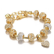AliExpress Cross-border European and American Creative Jewelry Fashion DIY Crystal Beaded Bracelet Crystal Bracelet Ladies Jewelry