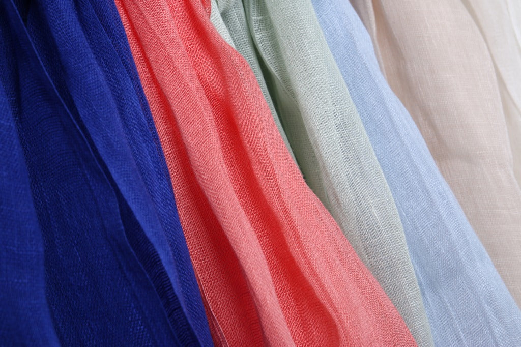 55*180cm Fashion Soft Solid Women 100% Linen Flax Tassel Scarf Summer Travel Sunscreen Long Shawl Elegant Hijab Women Foulard