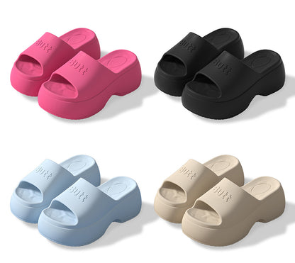 EVA Platform Slippers Women Wedges Fashion Luxury Designer Shoes Summer Sandals High Heels Indoor Outdoor Beach Elegant Footwear