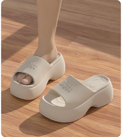 EVA Platform Slippers Women Wedges Fashion Luxury Designer Shoes Summer Sandals High Heels Indoor Outdoor Beach Elegant Footwear