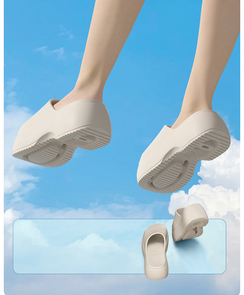 EVA Platform Slippers Women Wedges Fashion Luxury Designer Shoes Summer Sandals High Heels Indoor Outdoor Beach Elegant Footwear