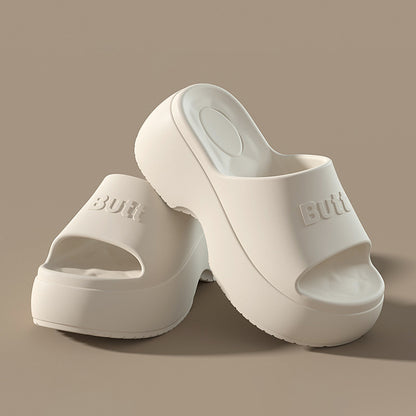 EVA Platform Slippers Women Wedges Fashion Luxury Designer Shoes Summer Sandals High Heels Indoor Outdoor Beach Elegant Footwear