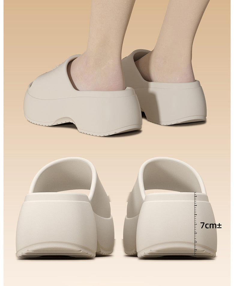 EVA Platform Slippers Women Wedges Fashion Luxury Designer Shoes Summer Sandals High Heels Indoor Outdoor Beach Elegant Footwear