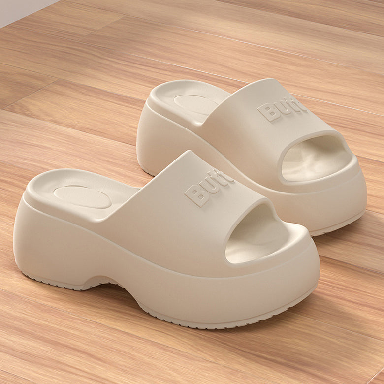 EVA Platform Slippers Women Wedges Fashion Luxury Designer Shoes Summer Sandals High Heels Indoor Outdoor Beach Elegant Footwear