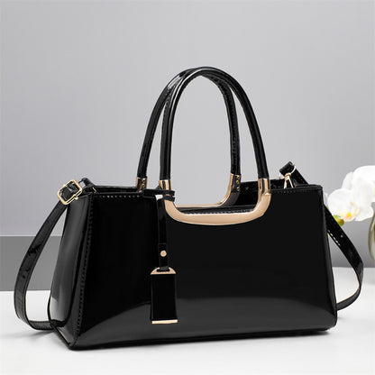 Luxury Designer Handbags High-End Evening Party Women Clutch Top Handle Underarm Bags Bright Patent PU Leather Crossbody Bags
